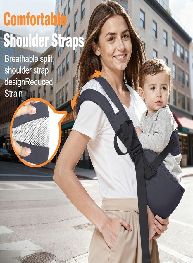 Funito Toddler Carrier Sling for Newborn to Toddler, Ring Sling Baby Carrier 15–55 lbs with Breathable & Anti-Slip Seat Cushion for Comfort, Lightweight Travel-Friendly (Dark Gray) - Image 5